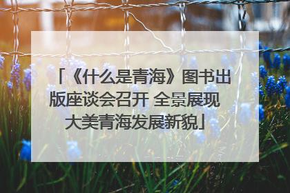 《什么是青海》图书出版座谈会召开 全景展现大美青海发展新貌