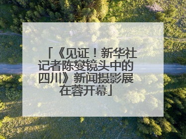 《见证！新华社记者陈燮镜头中的四川》新闻摄影展在蓉开幕
