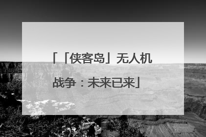 「侠客岛」无人机战争：未来已来