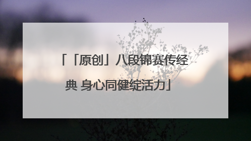 「原创」八段锦赛传经典 身心同健绽活力