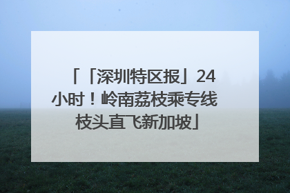 「深圳特区报」24小时！岭南荔枝乘专线 枝头直飞新加坡