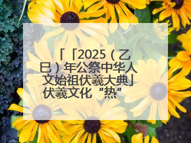 「2025（乙巳）年公祭中华人文始祖伏羲大典」伏羲文化“热” 天水文旅“火”