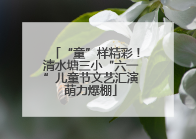 “童”样精彩！清水塘三小“六一”儿童节文艺汇演萌力爆棚