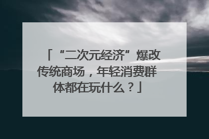 “二次元经济”爆改传统商场，年轻消费群体都在玩什么？