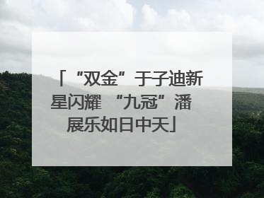 “双金”于子迪新星闪耀 “九冠”潘展乐如日中天