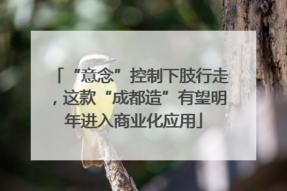 “意念”控制下肢行走，这款“成都造”有望明年进入商业化应用