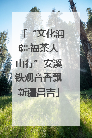 “文化润疆·福茶天山行”安溪铁观音香飘新疆昌吉