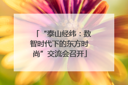 “泰山经纬：数智时代下的东方时尚”交流会召开