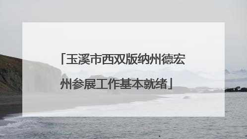 玉溪市西双版纳州德宏州参展工作基本就绪