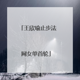 王欣瑜止步法网女单首轮