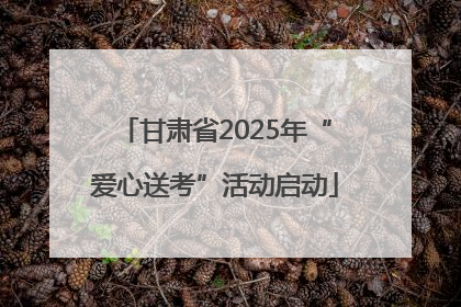 甘肃省2025年“爱心送考”活动启动