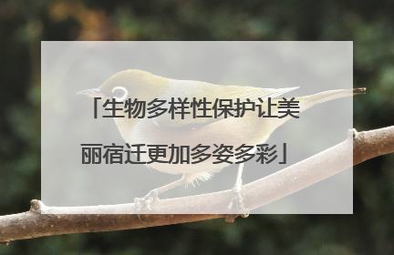 生物多样性保护让美丽宿迁更加多姿多彩