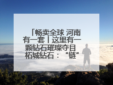 畅卖全球 河南有一套丨这里有一颗钻石璀璨夺目 柘城钻石：“链”就发展新动力