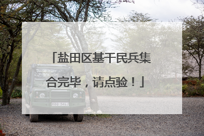 盐田区基干民兵集合完毕，请点验！