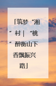 筑梦“湘”村｜“桃”醉衡山下 香飘振兴路