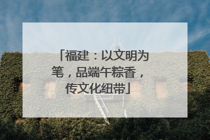 福建：以文明为笔，品端午粽香，传文化纽带