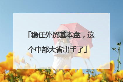 稳住外贸基本盘，这个中部大省出手了