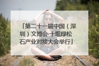 第二十一届中国（深圳）文博会·十堰绿松石产业对接大会举行