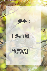 罗平：土鸡香飘致富路