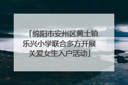 绵阳市安州区黄土镇乐兴小学联合多方开展关爱女生入户活动