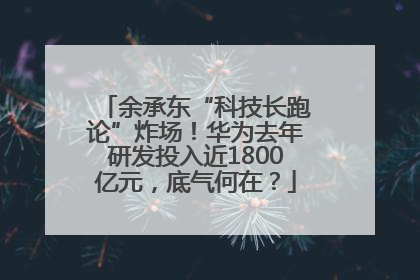余承东“科技长跑论”炸场！华为去年研发投入近1800亿元，底气何在？
