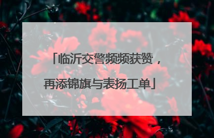 临沂交警频频获赞，再添锦旗与表扬工单