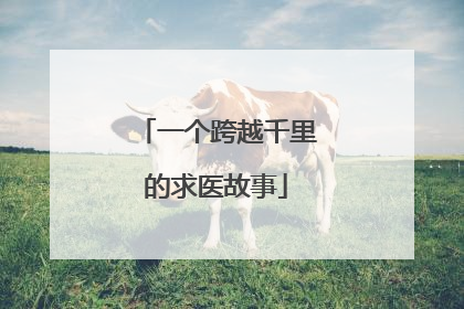一个跨越千里的求医故事
