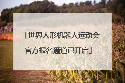 世界人形机器人运动会官方报名通道已开启