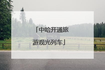 中哈开通旅游观光列车