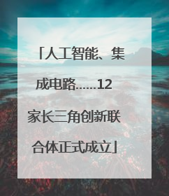 人工智能、集成电路……12家长三角创新联合体正式成立
