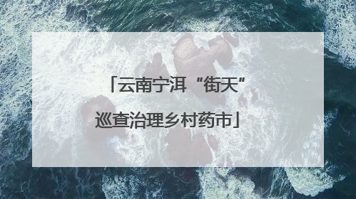 云南宁洱“街天”巡查治理乡村药市