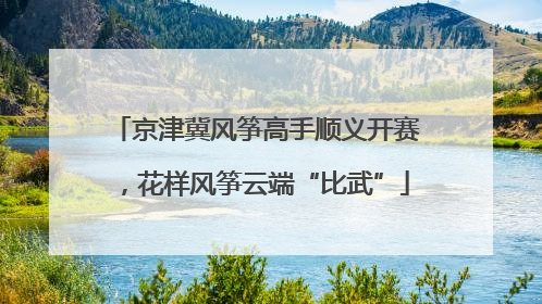 京津冀风筝高手顺义开赛，花样风筝云端“比武”
