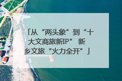 从“两头象”到“十大文商旅新IP” 新乡文旅“火力全开”