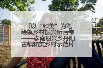 以“和美”为笔 绘就乡村振兴新画卷——孝南朋兴乡丹阳古镇和美乡村示范片区建设综述