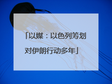 以媒：以色列筹划对伊朗行动多年