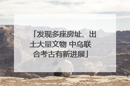 发现多座房址、出土大量文物 中乌联合考古有新进展