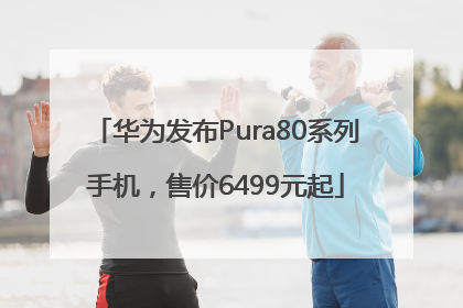 华为发布Pura80系列手机，售价6499元起