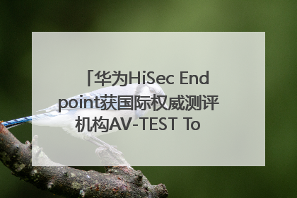 华为HiSec Endpoint获国际权威测评机构AV-TEST Top Product认证