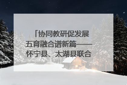 协同教研促发展 五育融合谱新篇——怀宁县、太湖县联合教研活动在月山镇中心学校成功举办