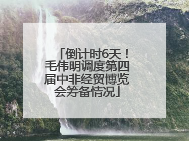 倒计时6天！毛伟明调度第四届中非经贸博览会筹备情况