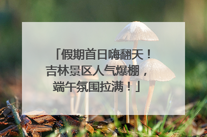 假期首日嗨翻天！吉林景区人气爆棚，端午氛围拉满！