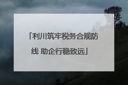 利川筑牢税务合规防线 助企行稳致远