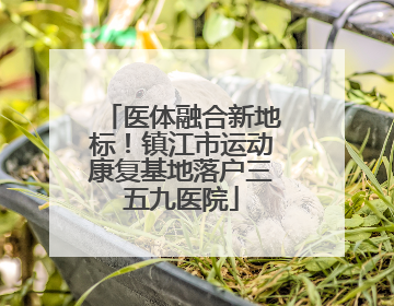 医体融合新地标！镇江市运动康复基地落户三五九医院