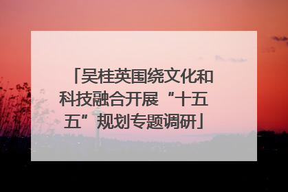 吴桂英围绕文化和科技融合开展“十五五”规划专题调研