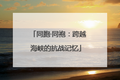 同胞·同袍：跨越海峡的抗战记忆