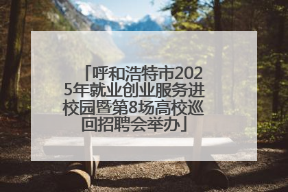 呼和浩特市2025年就业创业服务进校园暨第8场高校巡回招聘会举办