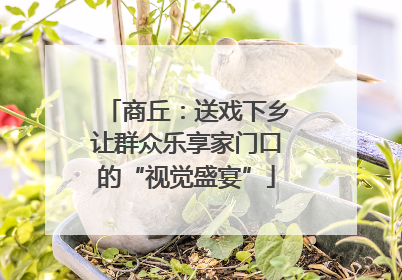 商丘：送戏下乡让群众乐享家门口的“视觉盛宴”