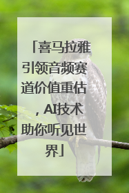 喜马拉雅引领音频赛道价值重估，AI技术助你听见世界