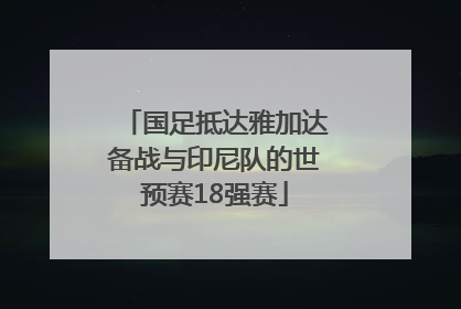 国足抵达雅加达备战与印尼队的世预赛18强赛