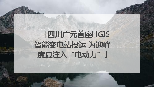 四川广元首座HGIS智能变电站投运 为迎峰度夏注入“电动力”